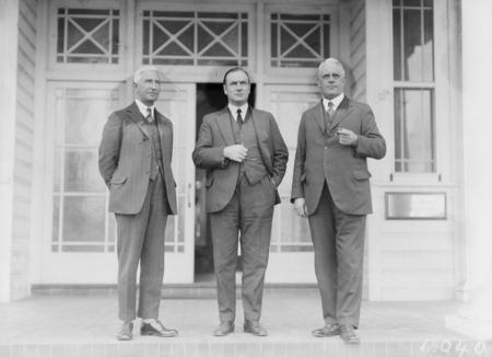 Federal Capital Commissioners - Sir John Butters, Sir John Hanson and TJ Thomas.