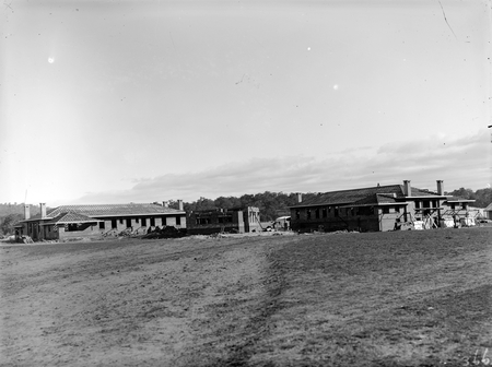 Detail of Hotel Canberra under construction.