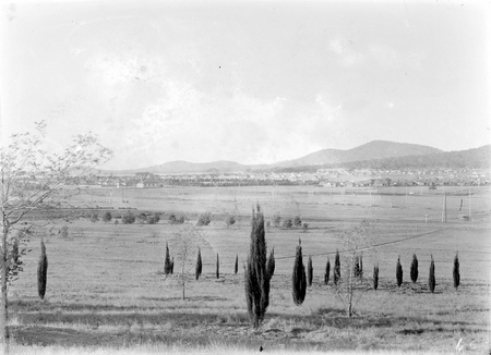 City Hill looking to Reid, Braddon and Canberra Steam Laundry (left centre).