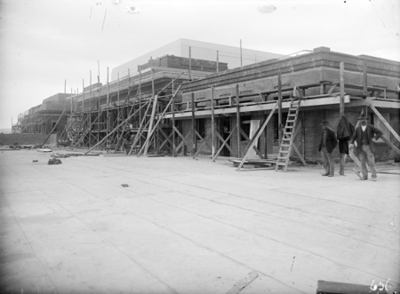 Parliament House under construction. First floor level.