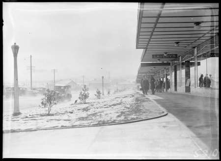 Giles Street, Kingston, under snow.