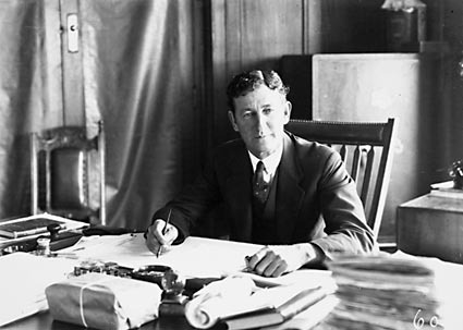 Hon W.G.Gibson in his office
