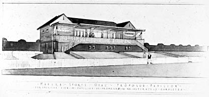 Drawing of Proposed Pavilion at Manuka Sports Oval