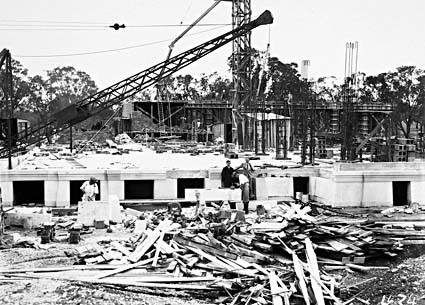 Australian Institute of Anatomy under construction, McCoy Circle, Acton