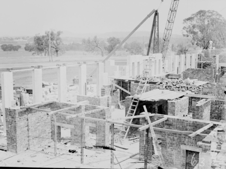 Australian Institute of Anatomy under construction. McCoy Circle, Acton