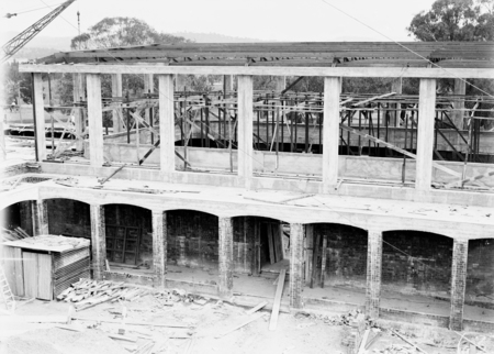 Australian Institute of Anatomy under construction. McCoy Circle, Acton