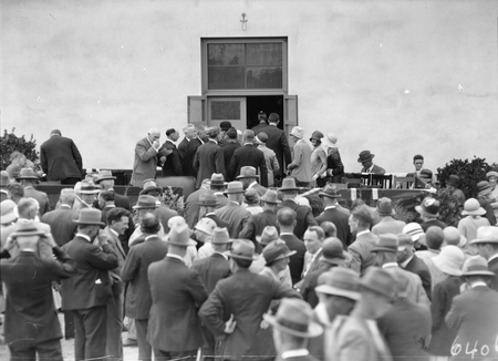  Official guests at the opening CSIR Building. Division of Entomology, Clunies Ross Street, Black Mountain.