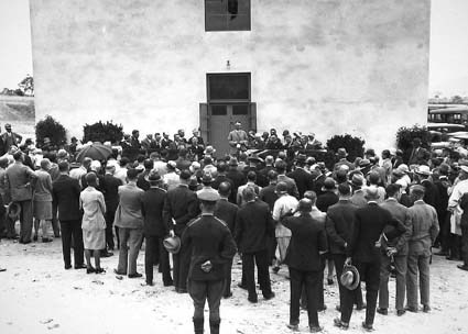 General view of opening ceremony of CSIRO Building, March 1930