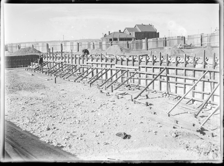 Manuka swimming pool under construction, Manuka Circle, Kingston.