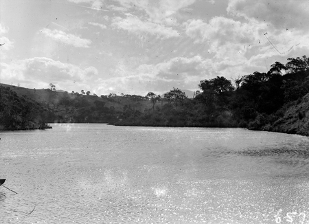 Upstream, Cotter Dam from the dam wall.