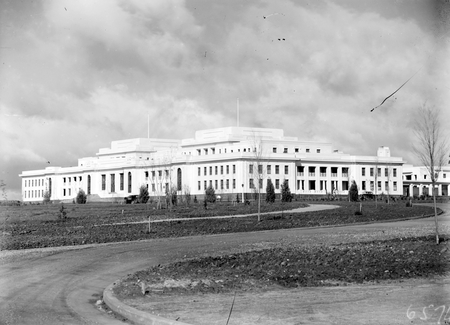 Front of Parliament House, from the north. 