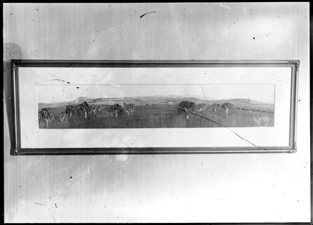 Photograph of a landscape painting.