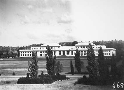Front of Parliament House from the north