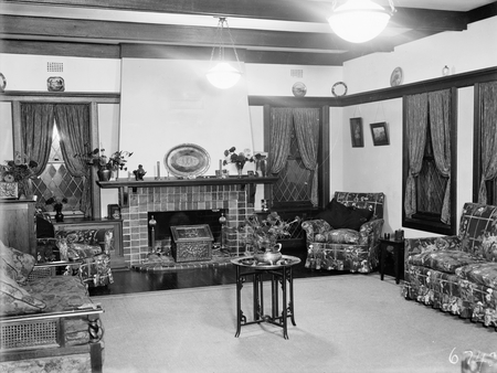 The sitting room in the house of George H. Romans, Mugga Way, Red Hill. Romans was Chief Hansard Officer, Parliament House.