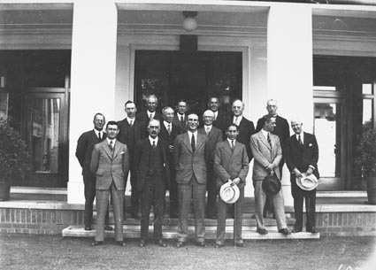 Group photograph of English Test team