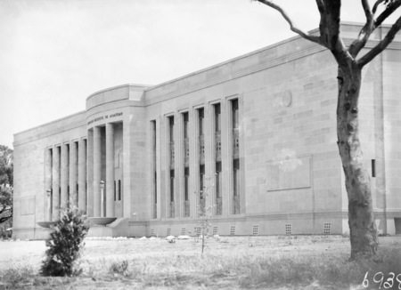 Front of Australian Institute of Anatomy, McCoy Circle, Acton.