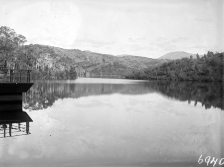 Cotter Dam from the dam wall.