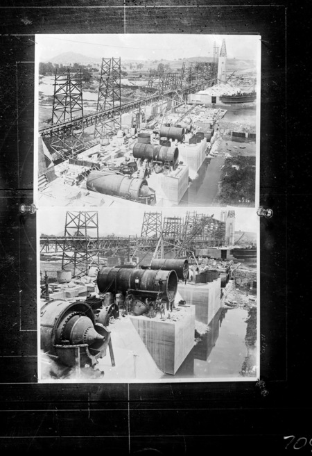 Photograph of picture of canal machinery in other countries.