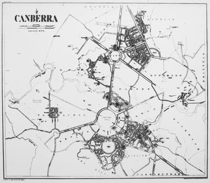 Photo of Canberra  map