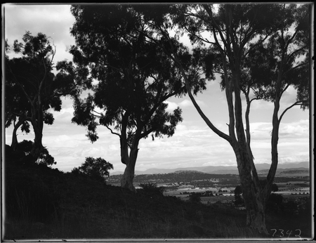 Parliament House from Mount Ainslie.