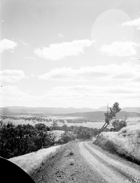 View to the Brindabellas from near Mt. Stromlo.