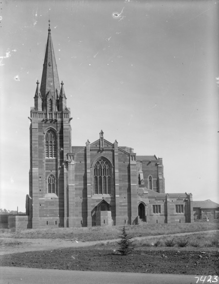 St Andrew's Presbyterian Church,State Circle,Forrest. Dedicated 22/9/1934. View from the north east.