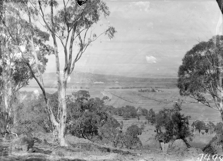 Anzac Parade, St John's Church and Parliament House from Mt Ainslie.