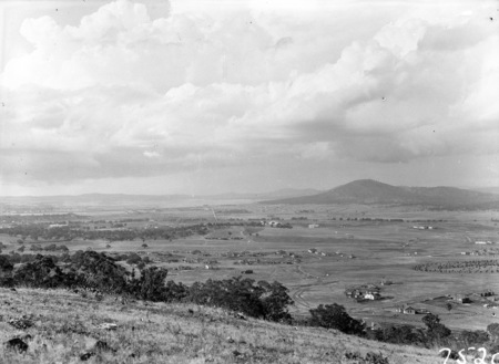 View from Red Hill over Capital Hill towards Mt Ainslie.
