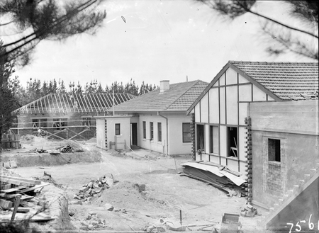 Office Buildings at the Commonwealth Solar Observatory, Mt Stromlo, under construction.