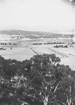 Anzac Parade and Parliament House from Mt Ainslie