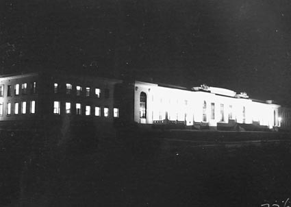 Parliament House at night from the east