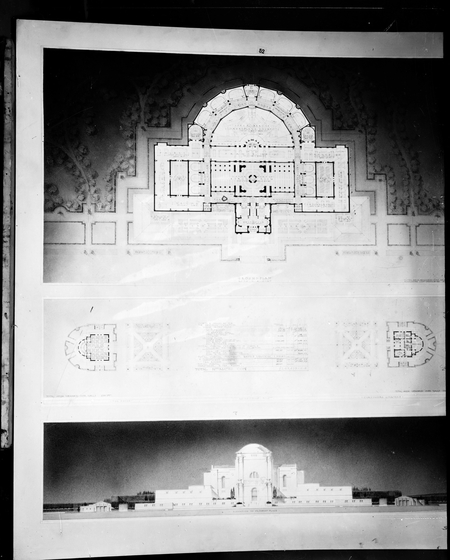 Architectural plans and drawings of the Australian War Memorial. Plan of the Hall of Memory.