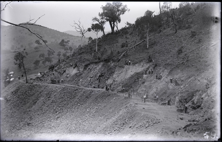 Cotter to Uriarra Road, under construction.